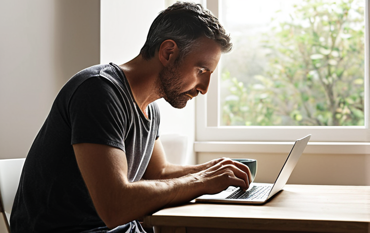 A serene individual, mid-30s to 40s, embodying mental clarity and focus, working quietly on a laptop or reading a book. The setting is a minimalist, brightly lit room, bathed in soft, natural morning light from a window. A simple mug of black coffee or herbal tea is placed nearby. The atmosphere is calm, productive, and subtly energetic, reflecting the benefits of intermittent fasting like 'brain fog lifted' and 'increased concentration.' No food is present in the scene, emphasizing the fasting period.