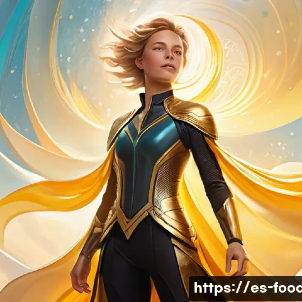 비타민C와 면역력 - **Prompt 1: The Cellular Guardian**
"A visually striking, vibrant digital painting showcasing a ...