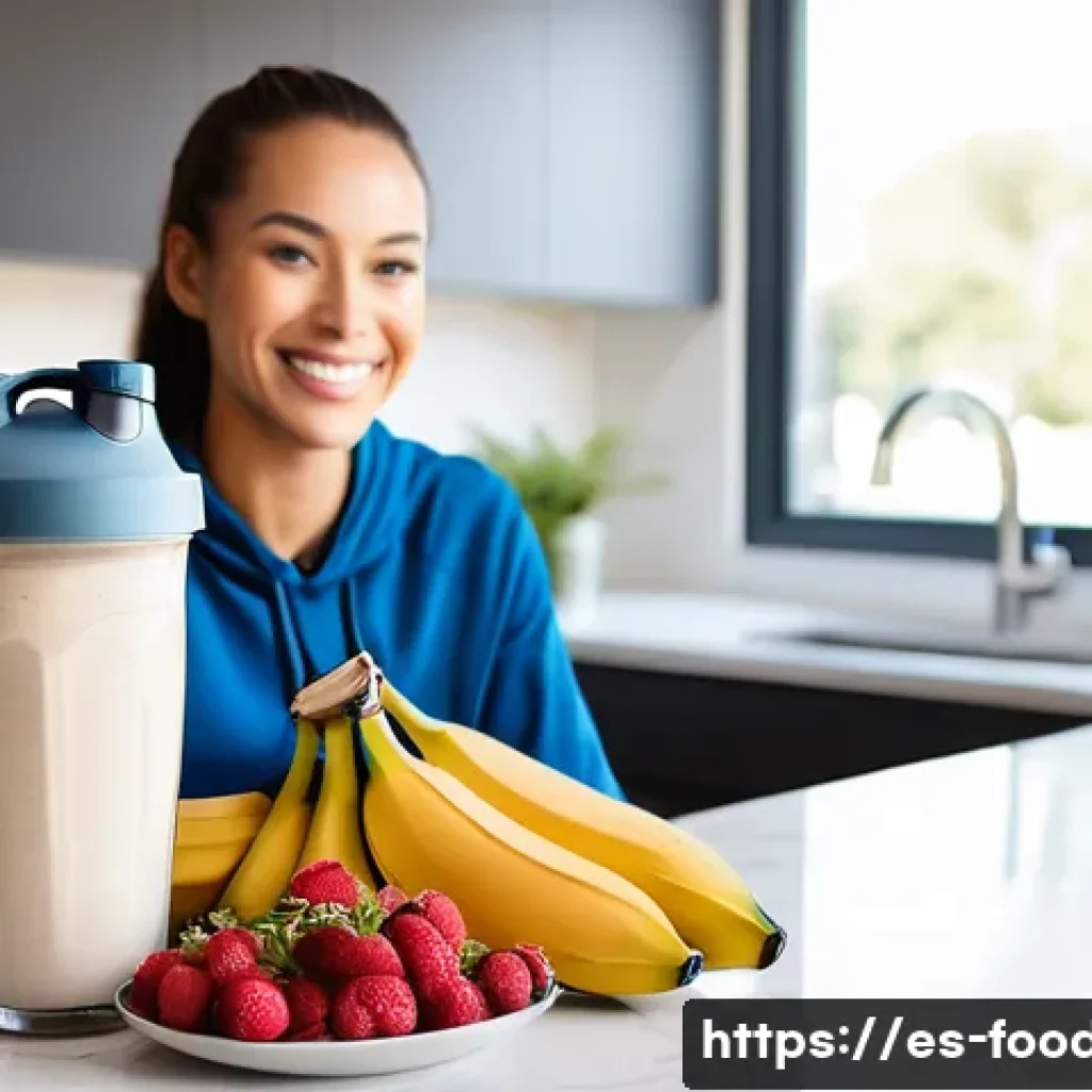 단백질 보충제 종류 및 효능 - Post-Workout Refuel & Recovery**
"A healthy young adult, visibly refreshed and energized after a mod...